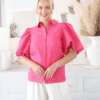 Natalia Puff Blouse - Pink