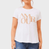 Amour Gold Tee - White