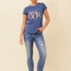 Amour Gold Tee - Indigo - Image 4