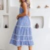 Jesy Gingham Maxi - Blue - Image 2