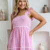 Jesy Gingham Maxi - Pink - Image 3