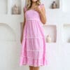 Jesy Gingham Maxi - Pink - Image 6