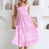 Jesy Gingham Maxi - Pink