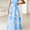 Los Cabos Boho Maxi - Blue