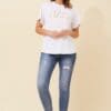 AZE Sequin Tee - White - Image 4