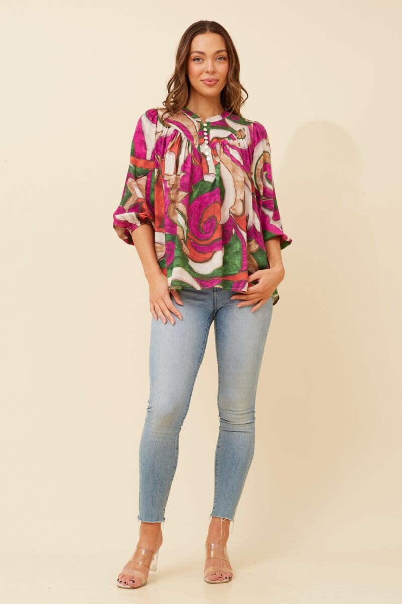 Imelda Abstract Blouse - Image 2