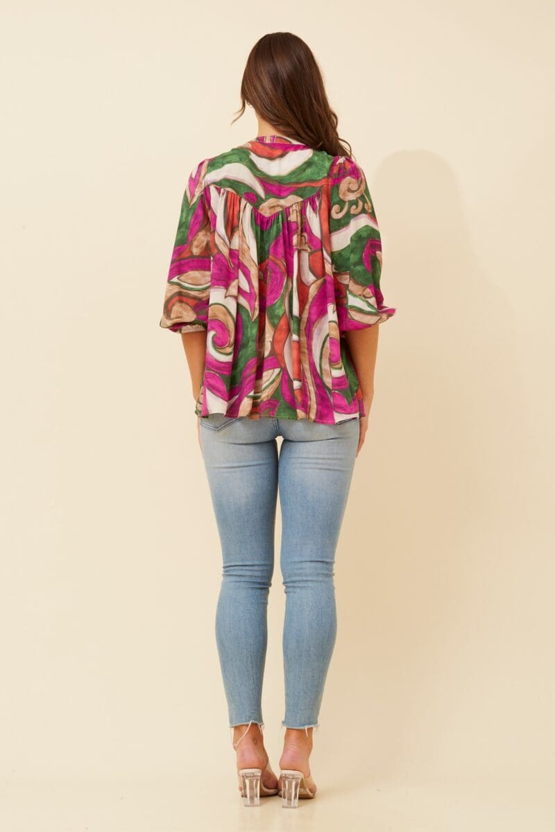 Imelda Abstract Blouse - Image 4