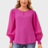 Waverly Pleated Blouse - Orchid