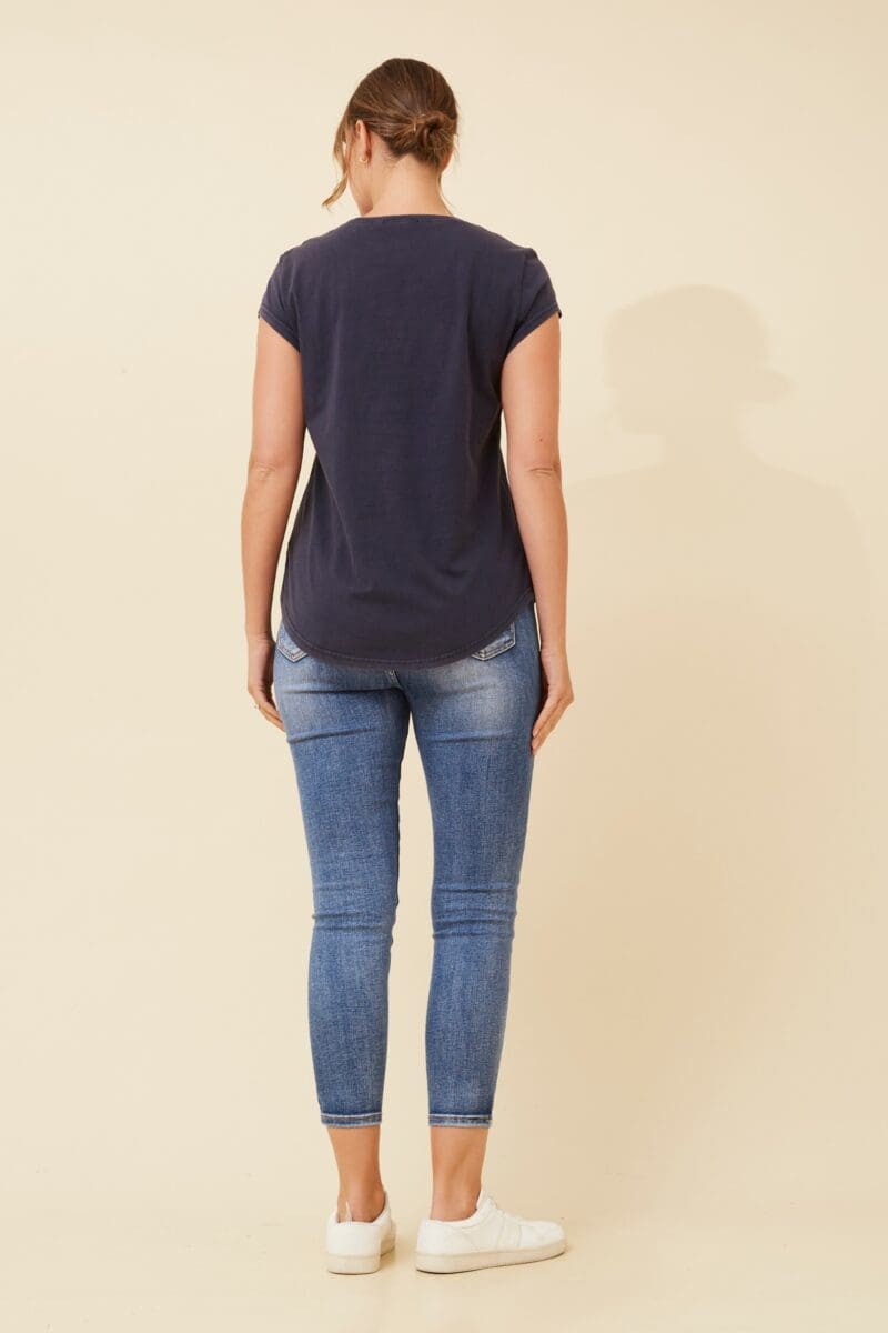 Coco Signature Paris Tee - Navy - Image 3