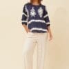 Priya Boho Blouse - Navy - Image 2