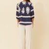 Priya Boho Blouse - Navy - Image 4