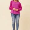 Waverly Pleated Blouse - Orchid - Image 5