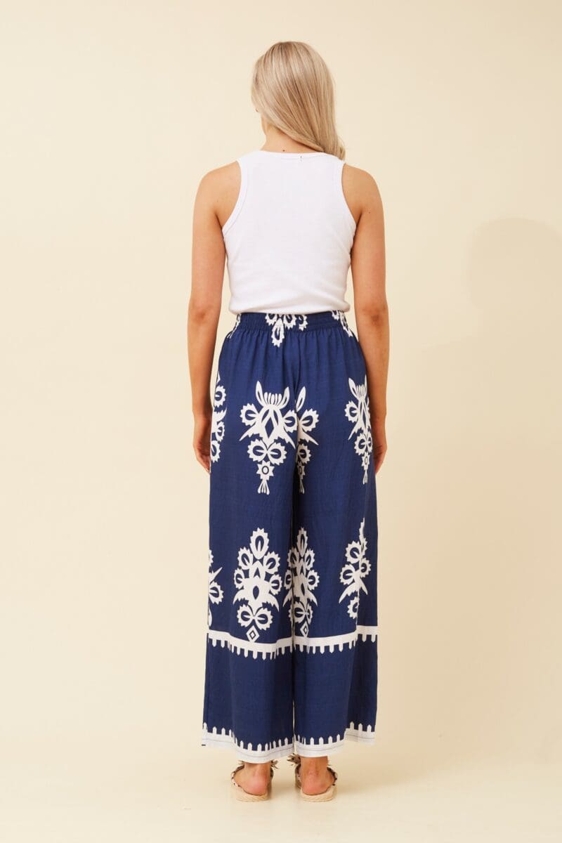 Priya Flare Pants - Blue - Image 3