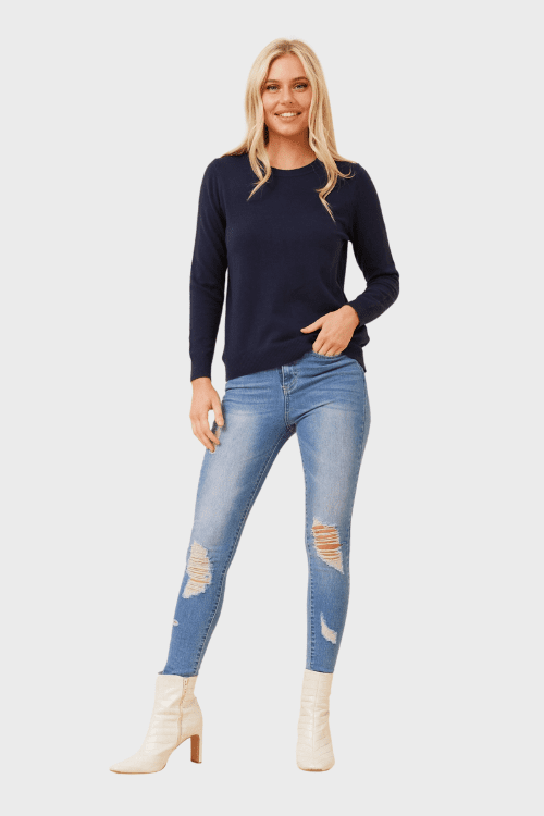Mira Knit - Navy