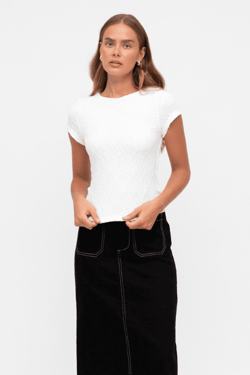 Veronica Fitted Blouse - White